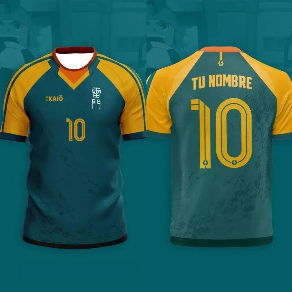 เสื้อยืดอนิเมะ Inazuma Eleven Kaio แบบระบายอากาศดีและแห้งไว เหมาะสำหรับวันพักผ่อนหรือการฝึกซ้อม