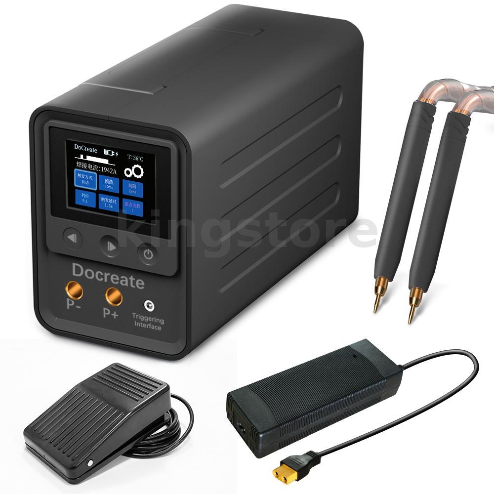 Docreate-705 Digital Display Spot เครื่องเชื่อมหน้าจอ 2.4 นิ้วแบบพกพาน้ําหนักเบา ABS Shell AC100-240