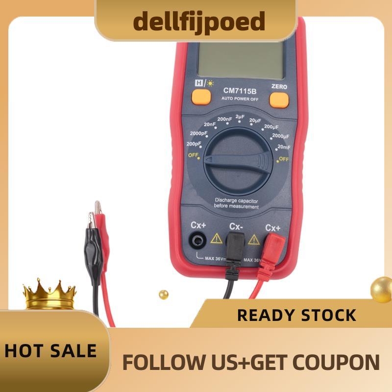 dellfijpoedCM7115B Capacitance Meter มัลติมิเตอร์แบบดิจิตอลจอแสดงผล LCD เครื่องมือ,CM-7115A อัพเกรด