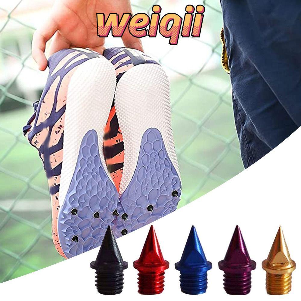 WEIQII 20 ชิ้น Track Spikes Sprinting Track Field 1/4 นิ้วคุณภาพสูงสําหรับ Track รองเท้า