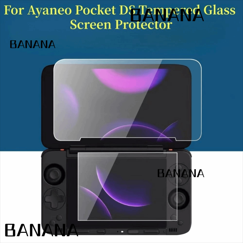 BANANA1 ฟิล์มกันรอยหน้าจอ,กระจกนิรภัยหน้าจอคู่แบบเต็มหน้าจอ,ฟิล์มกันรอย HD 9H ป้องกันรอยขีดข่วนสําหร