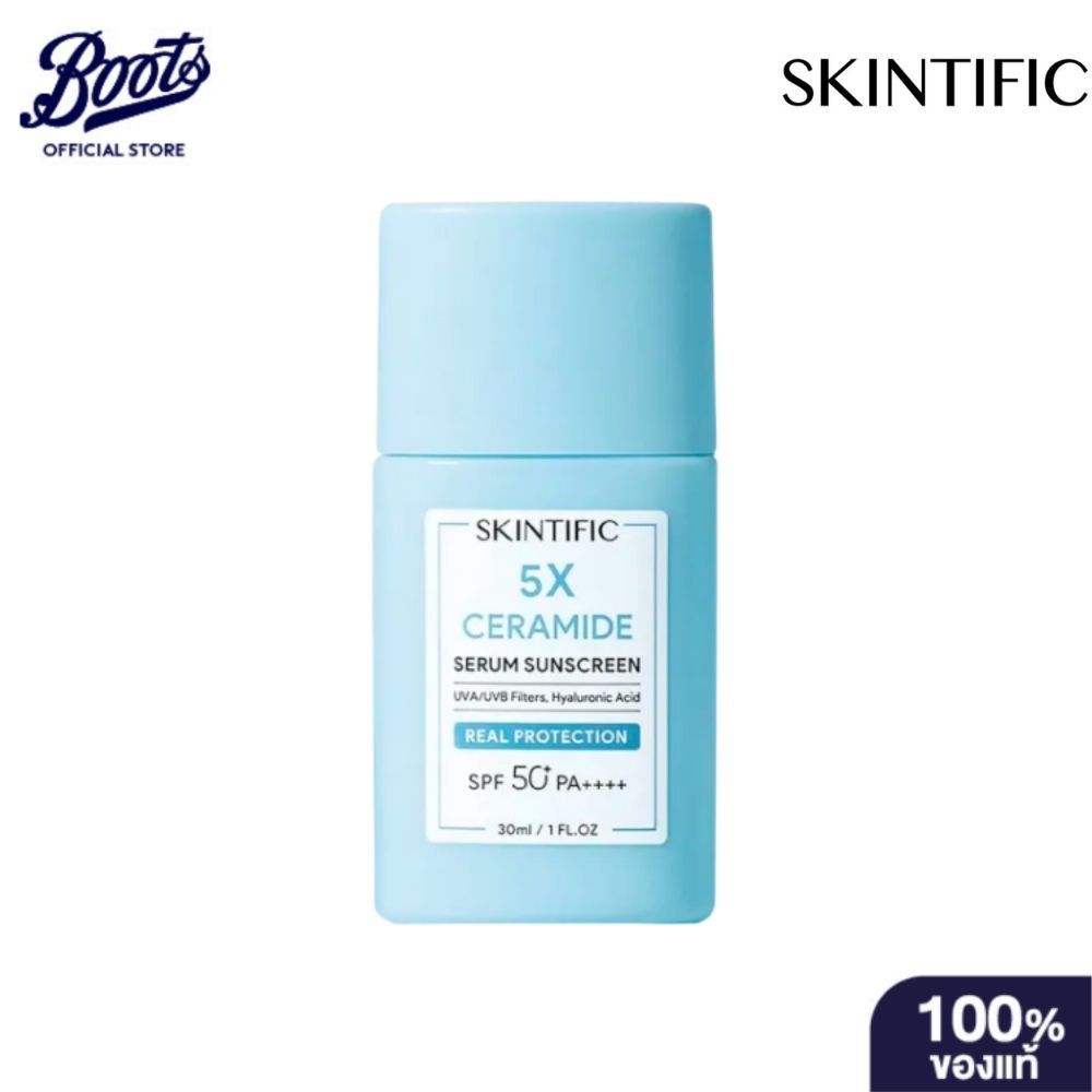 Skintific สกินทิฟิค เซราไมด์ เซรั่ม กันแดด Spf50+ Pa++++ 30มล.