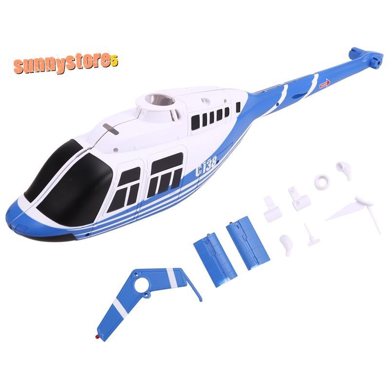 RC ของเล่นเฮลิคอปเตอร์อัพเกรด C138 Fuelage Shell Kit สําหรับ RC ERA C138 Bell 206 1:33 RC ของเล่นเฮล