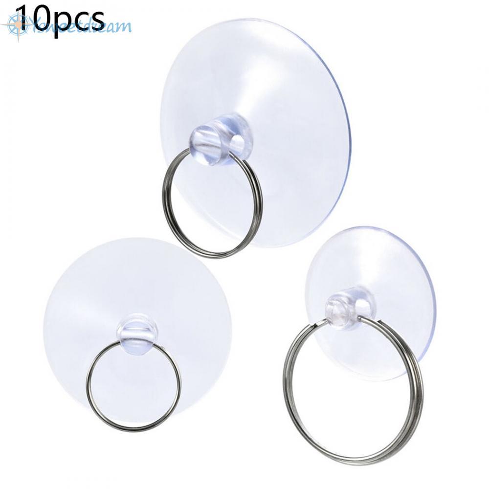 【SWTDRM】Suction Cups Pads Plastic Suckers Tile Bathroom Hanging With Ring 25mm