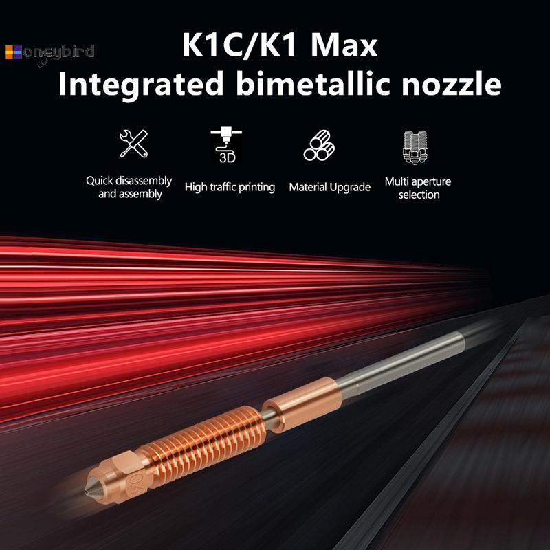 Honeybird K1C K1 Max K1 SE หัวฉีด Qui เปลี่ยน 3D ชุดเครื่องพิมพ์สําหรับ Creality ติดตั้งง่ายอะไหล่สํ