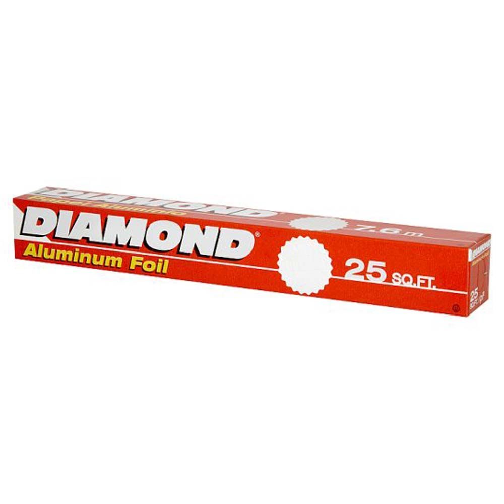 [สินค้าส่งด่วน] DIAMOND อลูมิเนียมฟอยล์ 12นิ้วX25ฟุต DIAMOND ALUMINUM FOIL 12X25 FT.