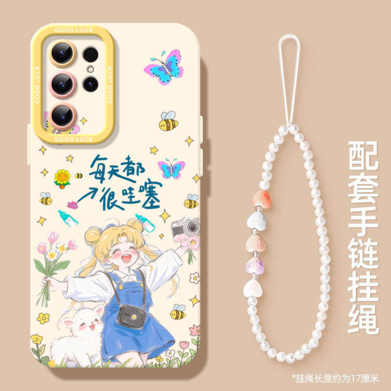 Wow Se Girl เหมาะสําหรับ Samsung s27 เคสโทรศัพท์ 26plus สไตล์ใหม่ s26 ซิลิโคน s25ultra กันกระแทก s24