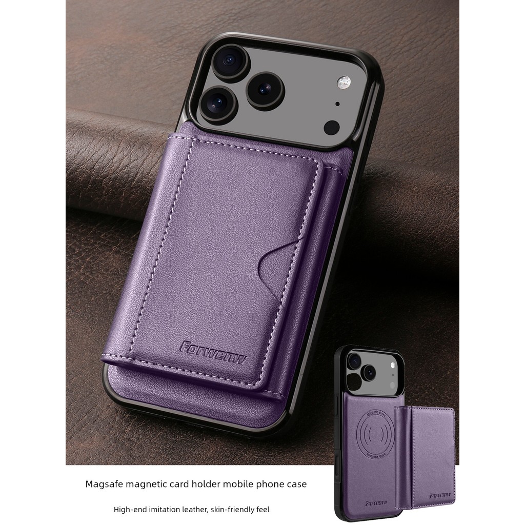 magsafe wallet magsafe card MagSafe เหมาะสําหรับ Apple 17 Magnetic Card Holder เคสโทรศัพท์ Air สามาร