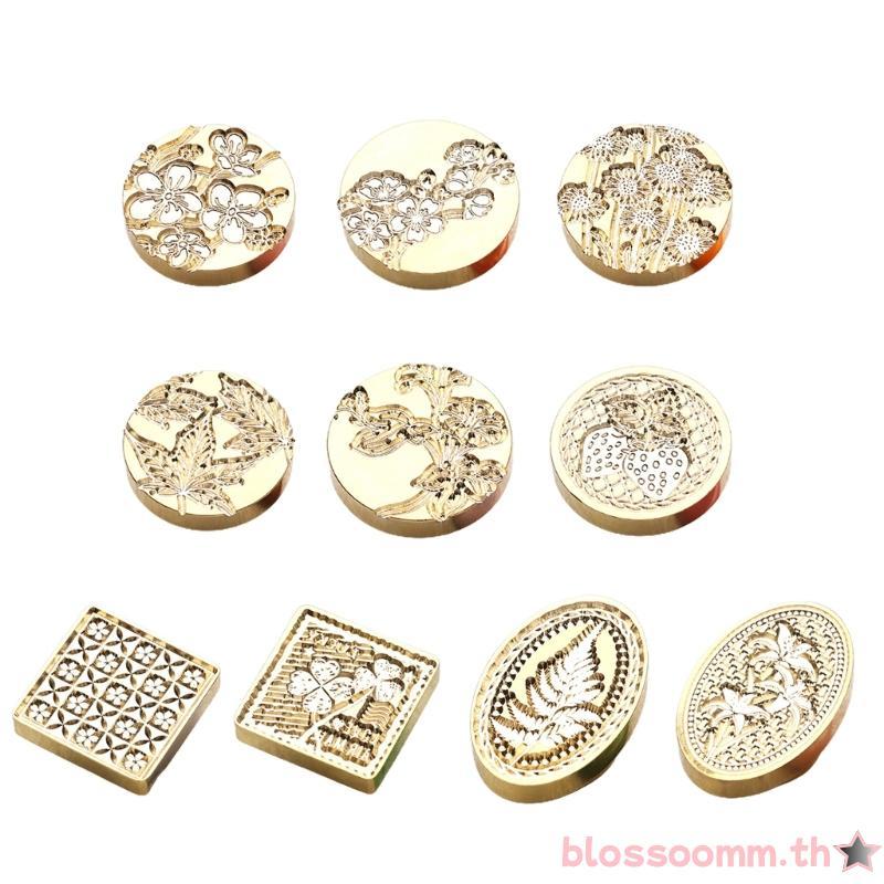 BLOSS Wax Stamps Little Daisy Flower Sealing Wax Stamp for Envelope Wedding Decor