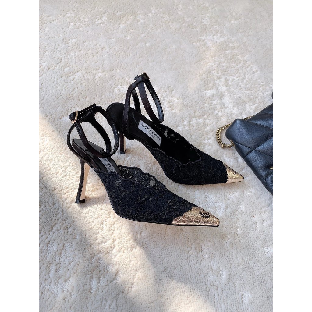 2026.1.28-8.5ซม. ส้น Jay Chou Jimmy Choo JC รองเท้าส้นสูง