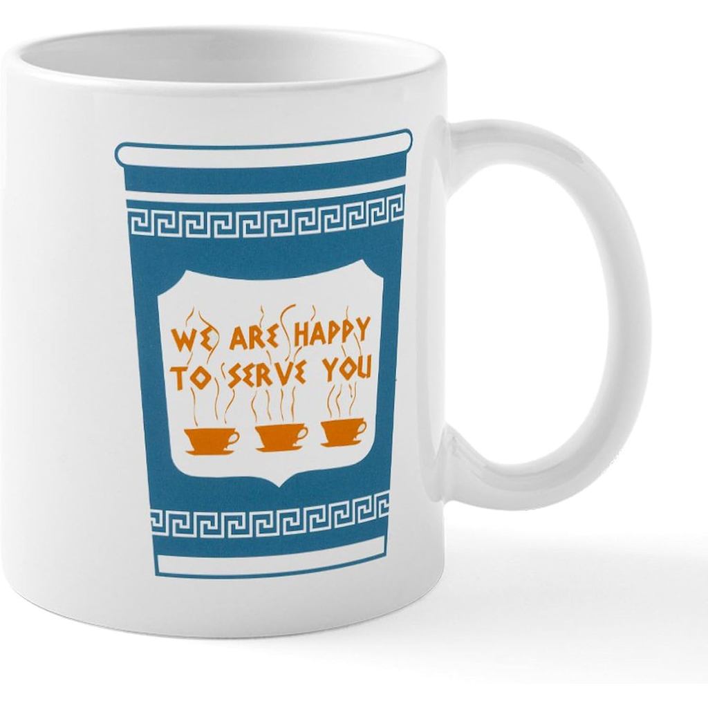 CafePress New York Blue Cup 11oz (325ml) ถ้วยกาแฟเซรามิก