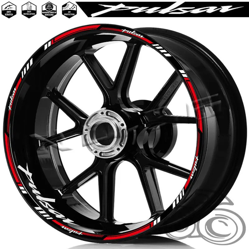 สําหรับ Bajaj Pulsar NS 400 180 200 125 150 N160 250 220F รถจักรยานยนต์สติกเกอร์ล้อ Rim Decal เทปกัน