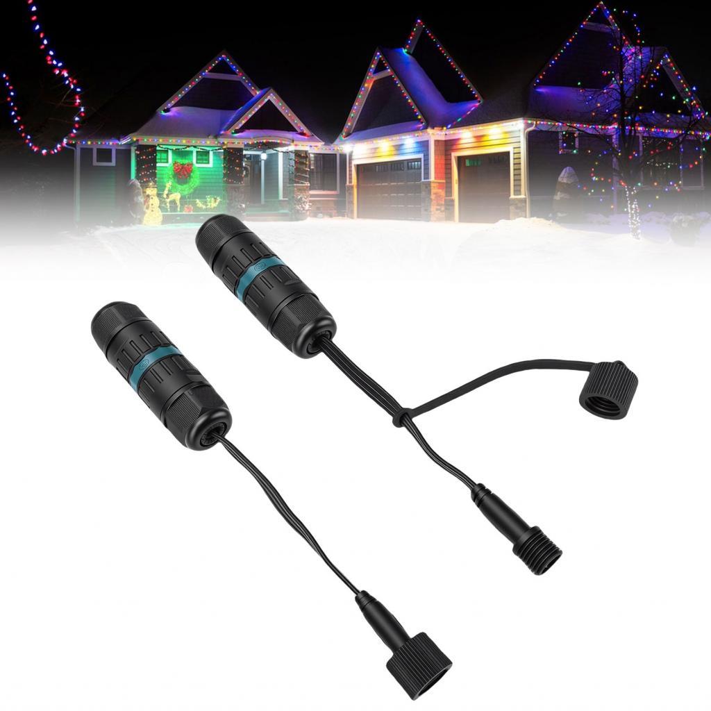 3 พินเชื่อมต่อสายไฟสำหรับ Govee H705A H705B H705C H706A H706B H706C ถาวรกลางแจ้งกันน้ำ LED ตัวเชื่อม