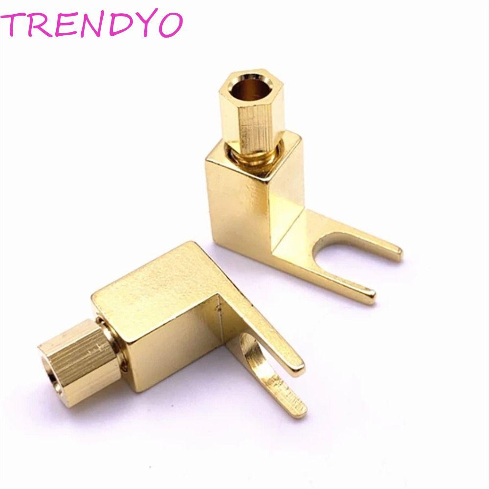 TRENDYO U Spade Connector 1 PC Banana Socket Y Type Speaker Metal Spade Adapter Cable Connector Spad