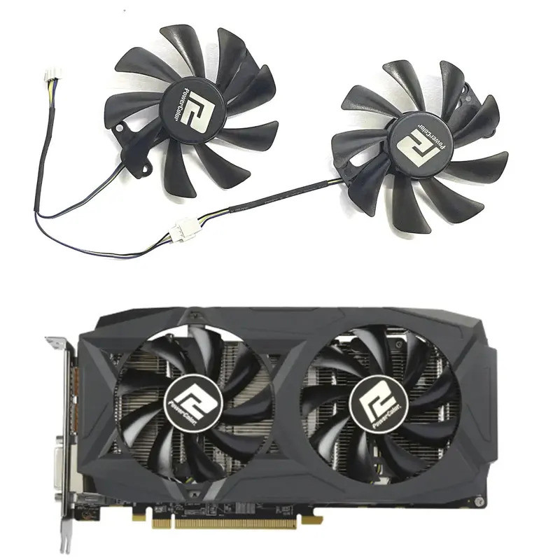 สําหรับ Dylan Hengjin Red Dragon Radeon RX580 RX480 RX470 กราฟิกการ์ด 4-pin 85 มม.RX580 GPU พัดลมเหม