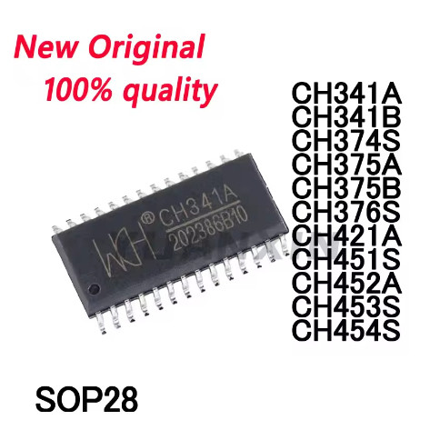 5PCS ใหม่ Original CH341A CH341B CH374S CH375A CH375B CH376S CH421A CH451S CH452A CH453S CH454S SOP2