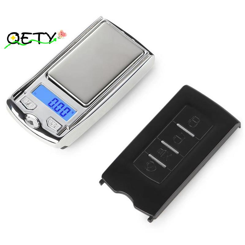 [qetyellow] Portable Mini Digital Poet Scales 200g/100g 0.01g สําหรับเครื่องประดับเงินสเตอร์ลิงทอง G