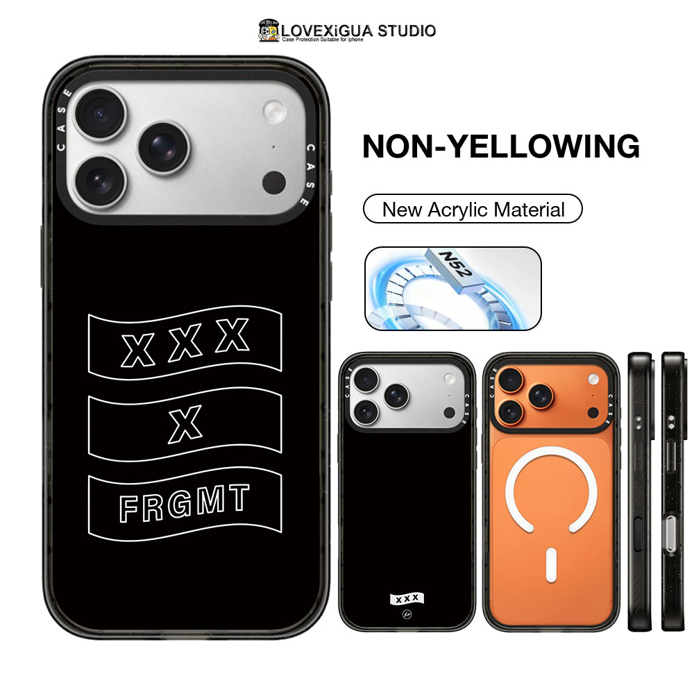 Simple Art ภาพประกอบสีดําแม่เหล็กเคสโทรศัพท์สําหรับ iPhone 17Pro Max 17Air 16 15 14 Plus 17 16 15 14 13 12 Pro Max กรณีกันกระแทกป้องกันปลอก