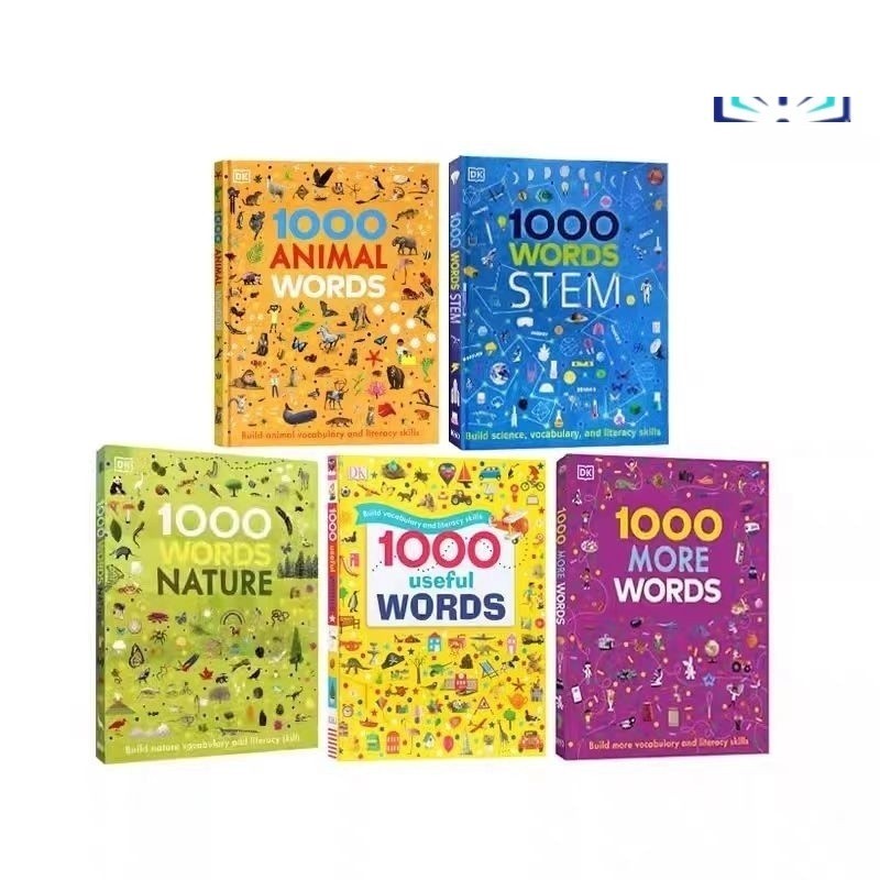 YJJJ DK 1000 Words STEM/คําสัตว์/คําที่มีประโยชน์/Words ธรรมชาติ/เพิ่มเติม Words Students Kids Words