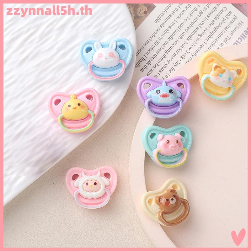 Zzynnall5h 10 ชิ้นน่ารักตุ๊กตา Mini Pacifier Play House Supplies Dummy หัวนมสําหรับตุ๊กตาเด็กตุ๊กตาเ