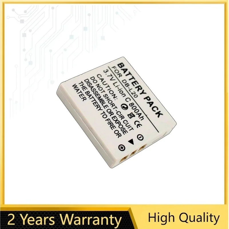 DB-L20 แบตเตอรี่สําหรับ Sanyo Xacti DMX-C1 C4 C5 C6 CA6 CA65 CA8 CA9 CG5 CG6 CG65 CG9 DSC-C4 E6 J4 V