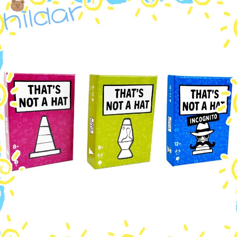 HLAR Thats Not a Hat Game, Extended Unique Design Happy Party Game, 3-8 Players English Version Part
