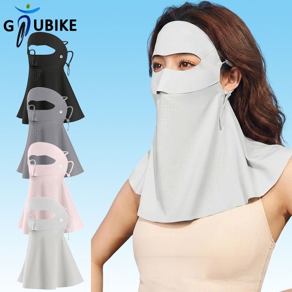 GTUBIKE UPF50+ ฤดูร้อนบาง Breathable Cool 3D รูป Anti-UV ขับรถ Sunproof คอ Protector หน้ากาก