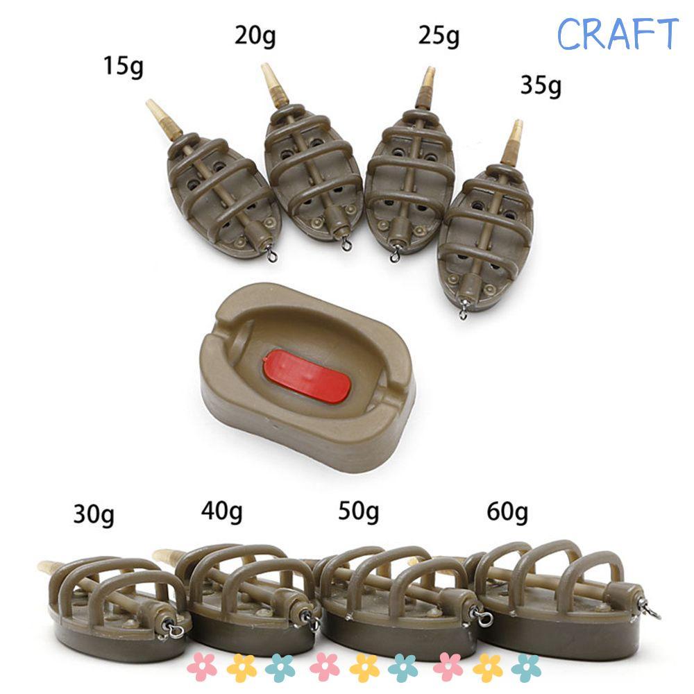 CRAFT Inline Method Feeders 1Set 4 Feeder Durable Fish Tackle Bait Holder