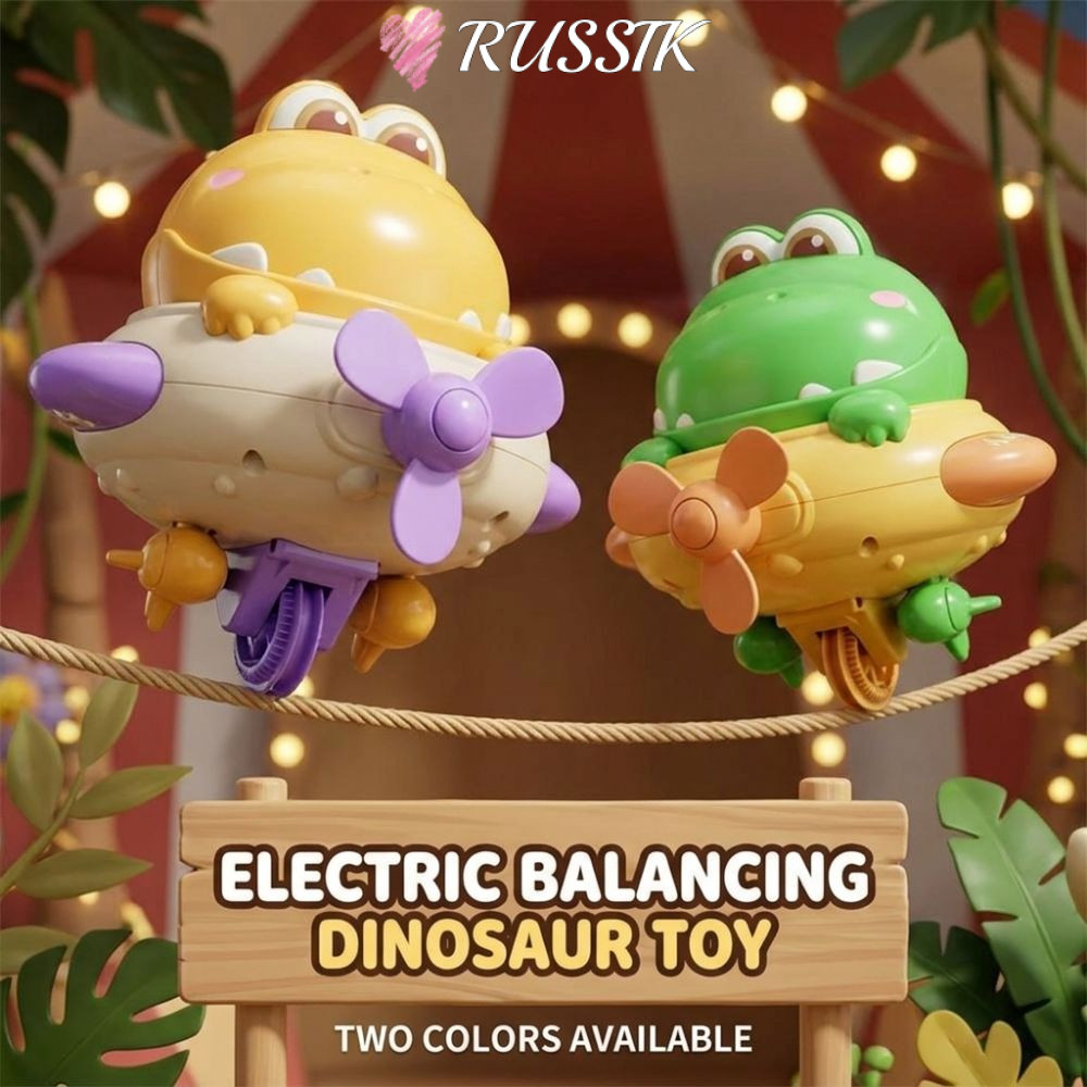 ROUSSIK ไดโนเสาร์ของเล่น, การ์ตูนชาร์จ Balanced Spinning Top ของเล่น, Hot Self-Balancing Unicycle Tightrope เดินของเล่นเด็กและสําหรับผู้ใหญ่