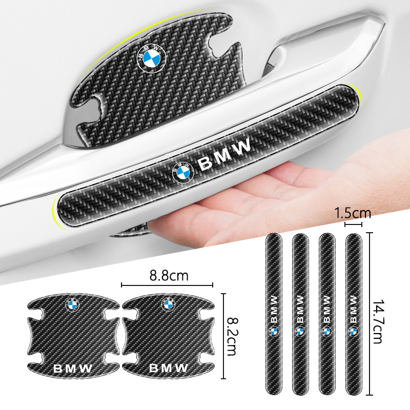 รถประตูชามสติกเกอร์ Protector Auto Handle Anti-collision Strip สําหรับ BMW 2 3 5 7 Series X1 X3 X5 X