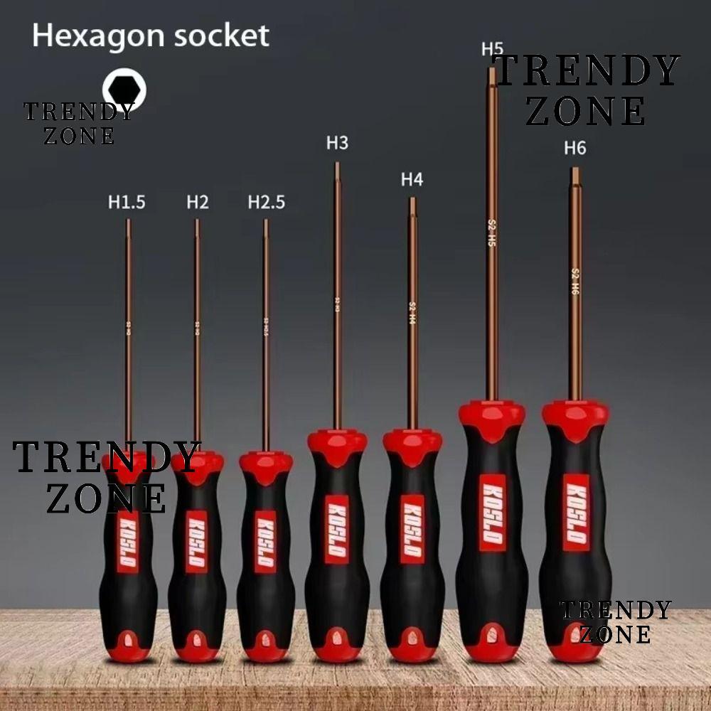 TRENDYZONE ไขควงหกเหลี่ยม, ประแจหกเหลี่ยมความยาวขยาย H2.5/4 มม., เครื่องมือบํารุงรักษาหกเหลี่ยมภายในก้านตรง