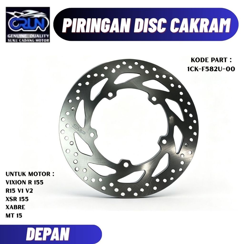 1CK-F582U-00 CRUN แผ่นหน้า Yamaha Vixion R 155 XSR / R15 V1 V2 / XABRE MT 15