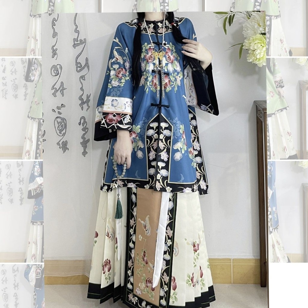 สุภาพสตรี Hanfu สีม่วง Yun เส้นด้ายคล้ายผ้า Qing Han หญิง Recovery คู่รอบคอเสื้อผ้าชาติพันธุ์ Heavy Industry พิมพ์
