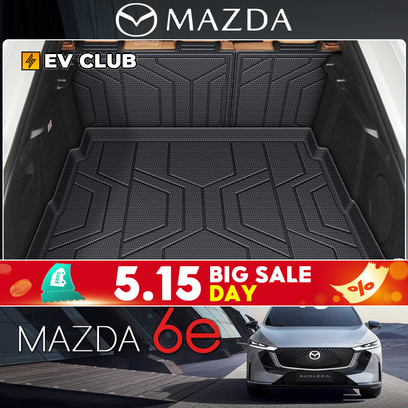 2025 สไตล์ใหม่ mazda 6e ev รถพิเศษเฉพาะ Trunk Mat TPE Dedicated Trunk Mat กันน้ําอุปกรณ์ตกแต่งรถยนต์