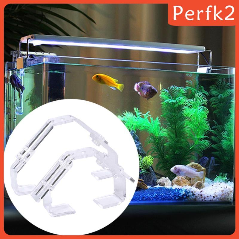 [Perfk2] 2 ชิ้น Aquarium Light คลิปสิ่งที่แนบมากับ Stable PP ก่อสร้างผู้ถือโคมไฟพืชวงเล็บ Clamp สําหรับ Aquariums เหมาะสําหรับ