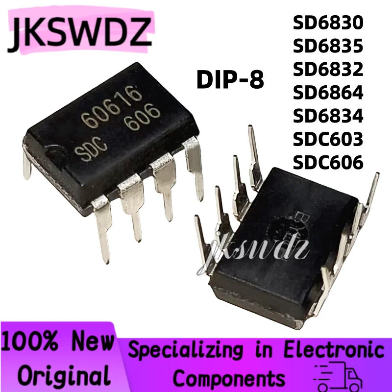 1-5pcs SD6861 SD6863 SD6854 SD6830 SD6832 SD6834 SD6835 SD6864 SDC603 SDC606 SDC606P DIP-8 SDC3733 ช