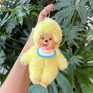 Monchchi ตุ๊กตาหน้าไวนิลของเล่นตุ๊กตากระเป๋านักเรียนจี้อินเทรนด์เล่นตุ๊กตาของขวัญ