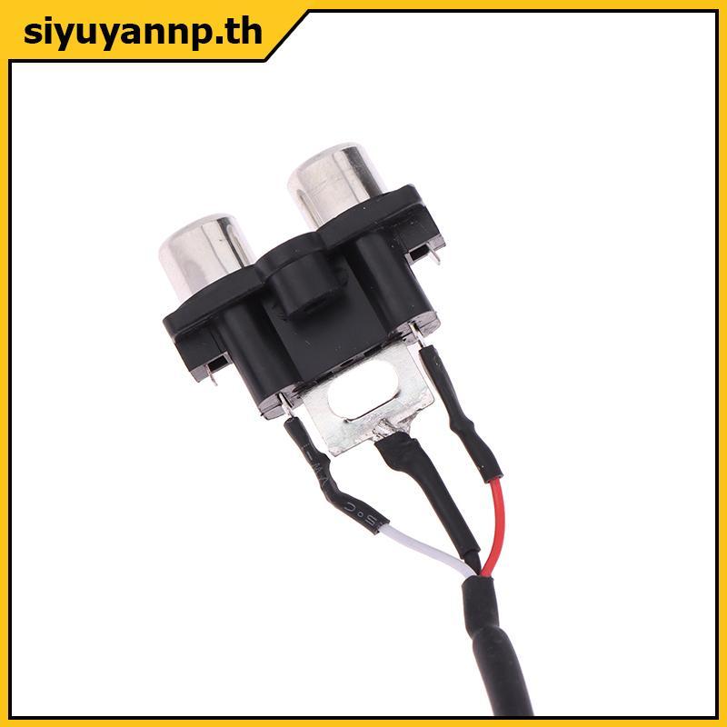 SIYUY 30 ซม.สัญญาณสาย 2 RCA TO XH2.54MM-3PIN อินพุตเสียง Soet ขยายสัญญาณอินเทอร์เฟซสําหรับแผงเครื่องขยายเสียง,