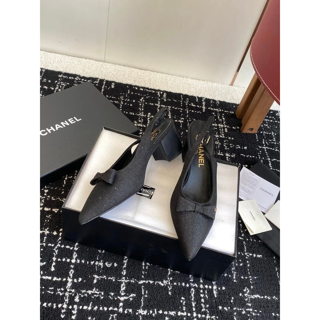 รองเท้า.CHANEL.Bow.Pointed.Toe.Shoes ไซส์ 35-42