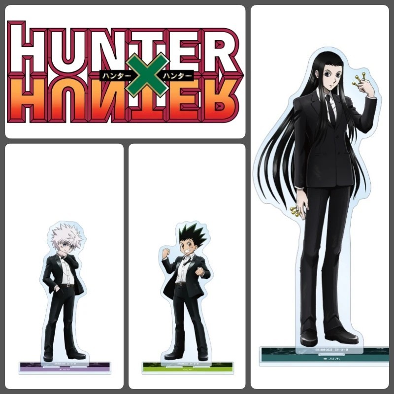 อะนิเมะ Standee รุ่น Hunter x Hunter Mica ตัวอักษร Gon Killua Meruem Netero Neferpitou Kalluto โต๊ะเรียนตกแต่งของขวัญ