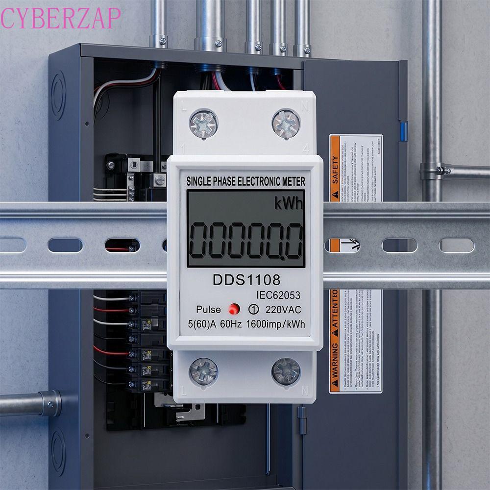 CYBERZAP Digital Watt-Hour Meter, Reset Function Single Phase Electric Energy Meter, Electric LCD Di