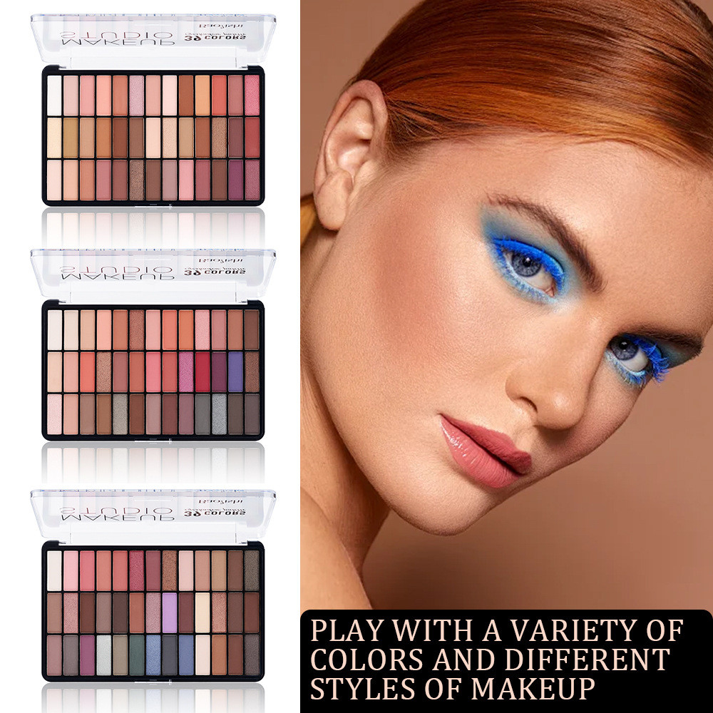 พาเลทอายแชโดว์สีสามสิบเก้าสีเคลือบด้านและเน้นโทนสีเอิร์ ธ แต่งหน้าอายแชโดว์กันน้ําและติดทนนาน