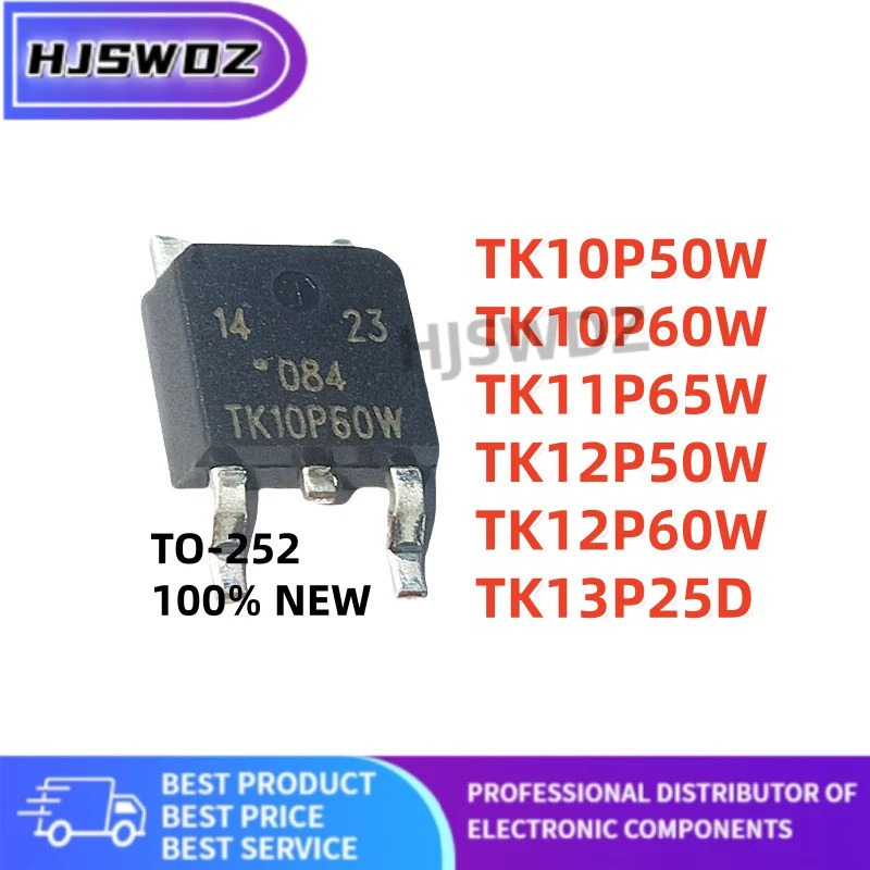 10 ชิ้น/ล็อต TK10P50W TK12P60W TK13P25D TK10P60W TK11P65W TK12P50W TO-252 MOS FET หลอด mos ชิป ic GG