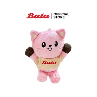 (ของแถมไม่จำหน่าย) Bata พวงกุญแจตุ๊กตาแมว & จิงโจ้ ห้อยกระเป๋า จิงโจ้ สีน้ำตาล 9914612 แมว สีชมพู 9915612