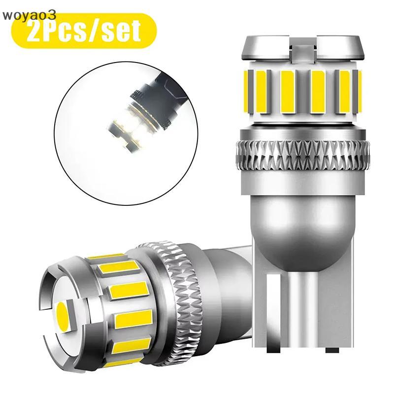 [WY3] 2 ชิ้น 194 158 168 หลอดไฟ LED ไฟ Canbus 6500 พันสีขาว T10 W5W หลอดไฟ LED 2825 สําหรับไฟภายในรถ
