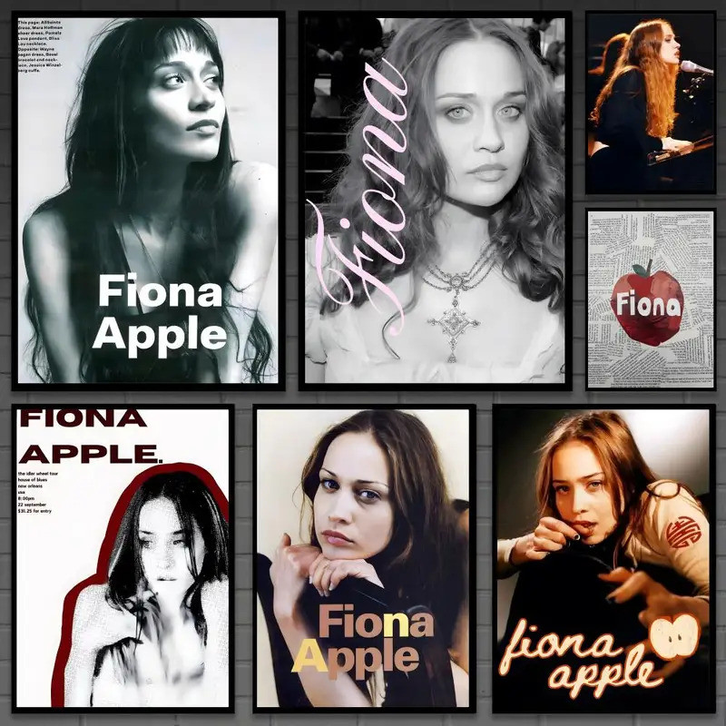 BEWM นักร้อง F-Fiona apple โปสเตอร์อเนกประสงค์ HD กันน้ํา Wall Art Decor สําหรับพื้นที่ใดๆ Ideal