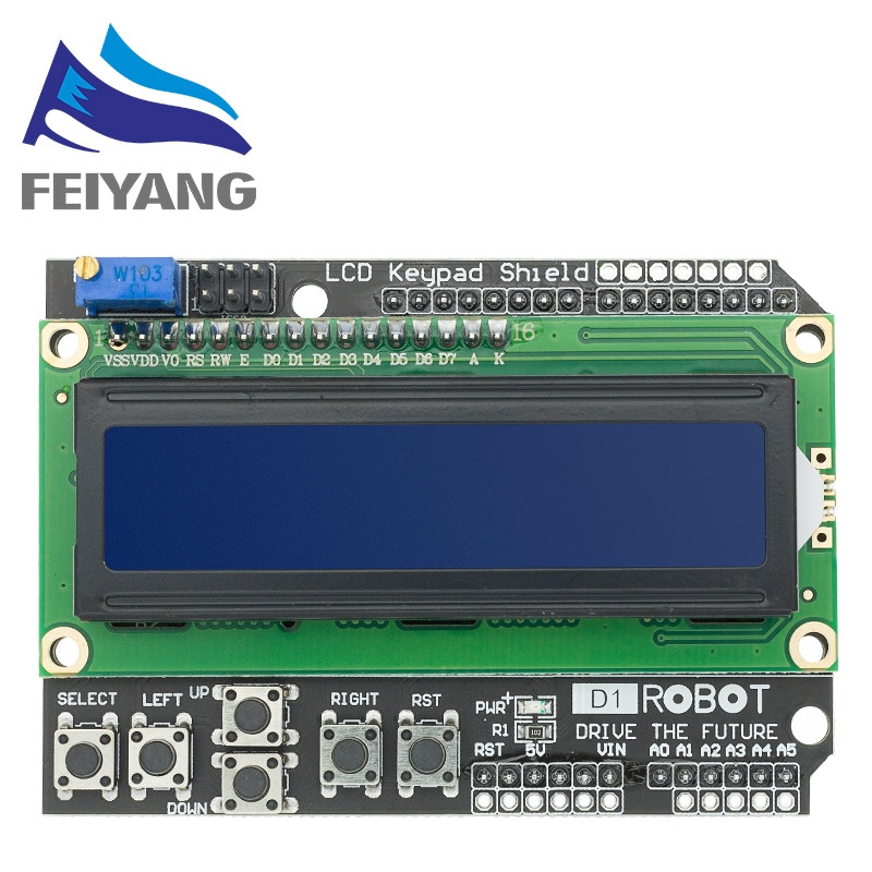 Arduino LCD 1602 Liquid Crystal Display Keyboard Shield LCD1602