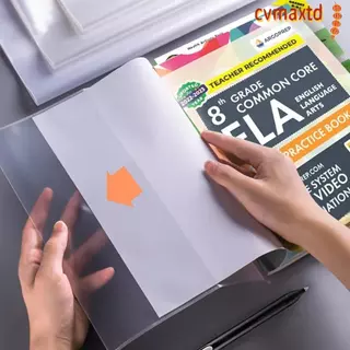 ICVMAX 10 ชิ้นปกหนังสือพลาสติก,กันน้ําปิดกาวในตัวโปร่งใสปกหนังสือ,อุปกรณ์เครื่องเขียนทนต่อการสึกหรอ A4/16 พัน/A5 หนังสือฝาครอบป้องกัน PVC