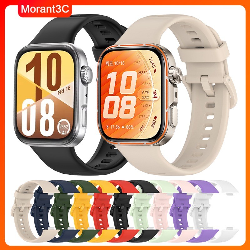 สายรัดซิลิโคนอ่อนนุ่มสําหรับ Huawei Watch Fit 5/Fit4 pro band เปลี่ยนสร้อยข้อมือกีฬา Huawei Watch Fit 4/Fit3 Correa อุปกรณ์เสริม