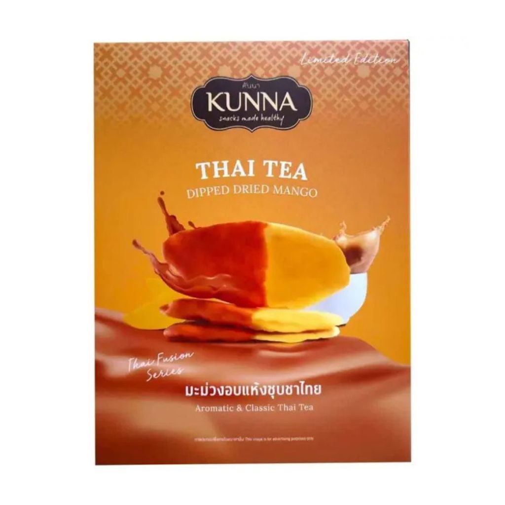 คันนา มะม่วงอบแห้งชุบชาไทย (Kunna Thai Tea Dipped Dried Mango 108g.)